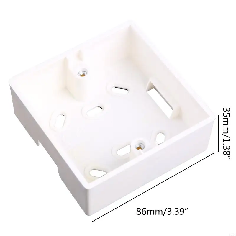 Hộp nối được gắn trên tường U75C màu trắng PVC 86 Loại công tắc tường để bảo vệ
