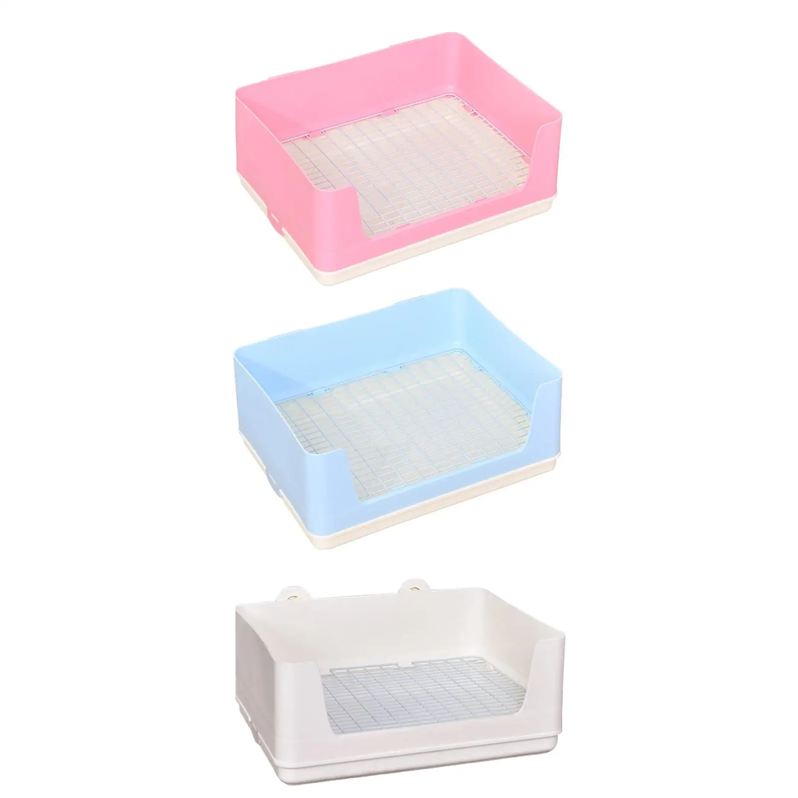 Litter Box, Pet Potty Toilet ,Easy to Clean, Anti Splashing Potty Box, Pee Pan Tray, Corner Toilet Box