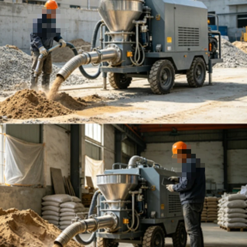 

Cement Mortar Spraying Gun Mortar Plastering Air Hopper Gun For Wall Plastering