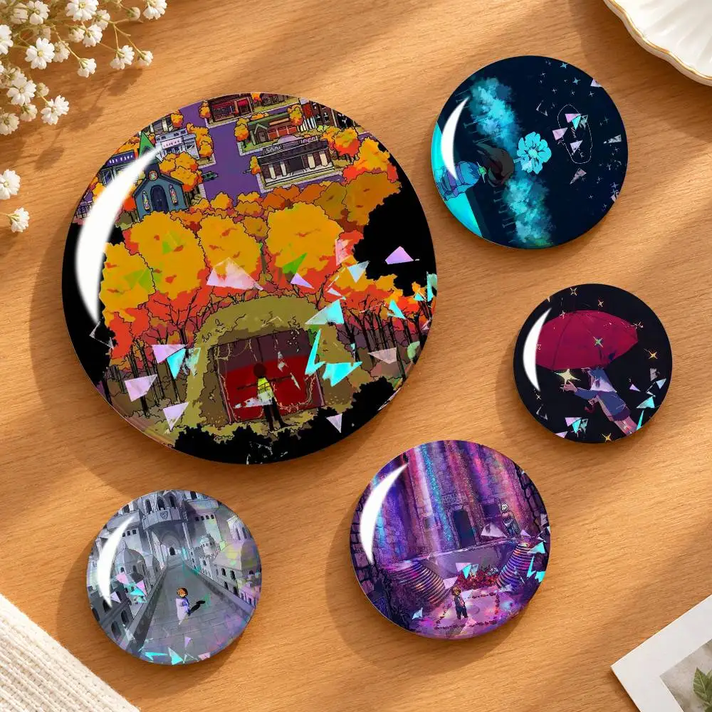 U-Undertale F-Frisk and Yellow Flowey Badges Creative Tinplate Round Button PinsBrooch Badge Clothes Backpack Custom