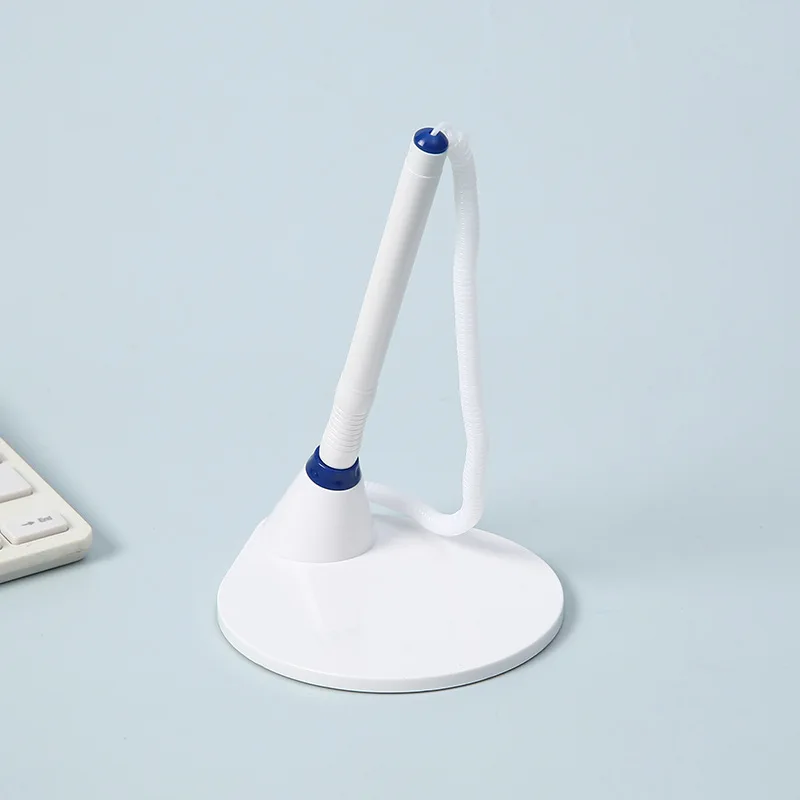 

Secure Counter Pen With Chain Plastic Base Ergonomic Design Office Desk Pen For School Stores Home Supplies