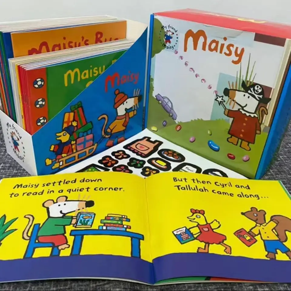 36 Books English Picture Book Maisy Mouse Bobo Vehicle Modeling Complete Set Children\'s Enlightenment for Kids