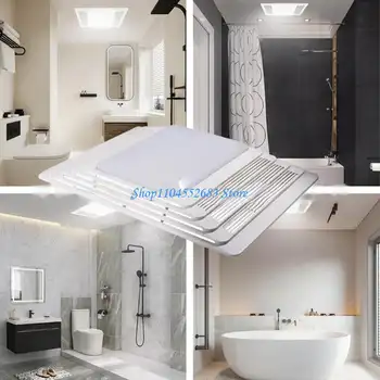 Y6GD Snadná instalace Kryt ventilátoru do koupelny Mřížka ABS Silné ventilační řešení Kryt ventilátoru do odvodu spalin pro moderní domy 8 nejlepší prodej kryt odsávacího ventilátoru - №7