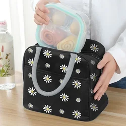 Borse per il pranzo per studenti Borsa Bento protettiva giapponese Daisy per impiegati Borsa isolata Borsa per il pranzo con isolamento freddo Borse da picnic