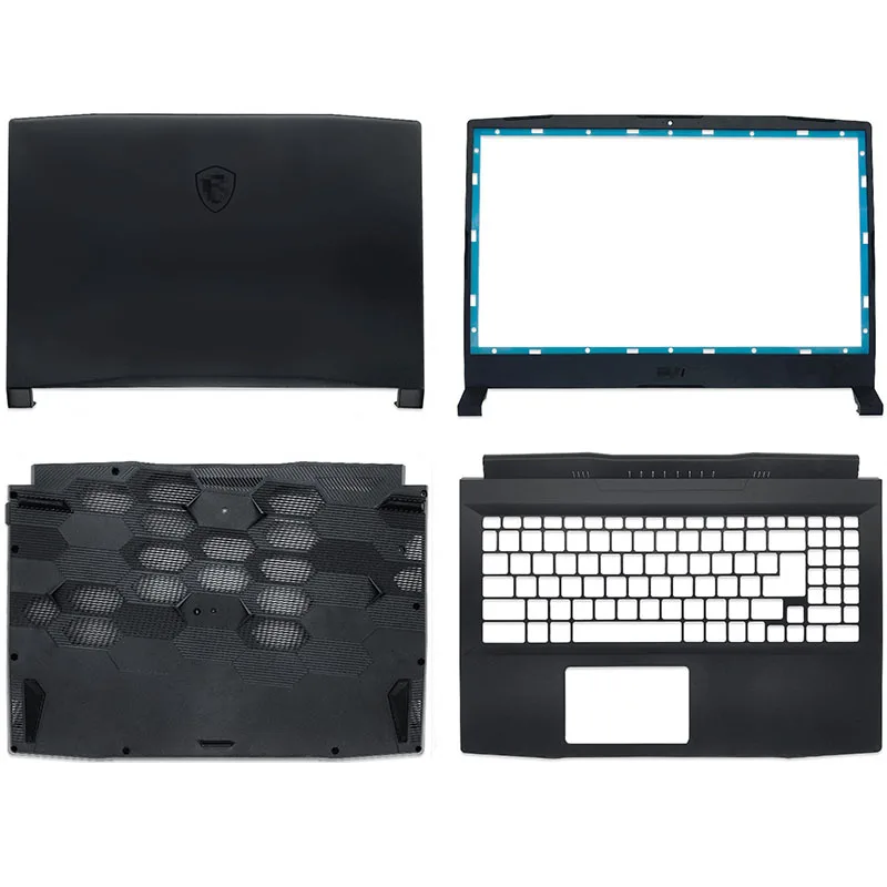 NEW For MSI GF66 MS-1581 1582 Series Laptop LCD Back Cover Front Bezel Palmrest Bottom Case A B C D Cover Black