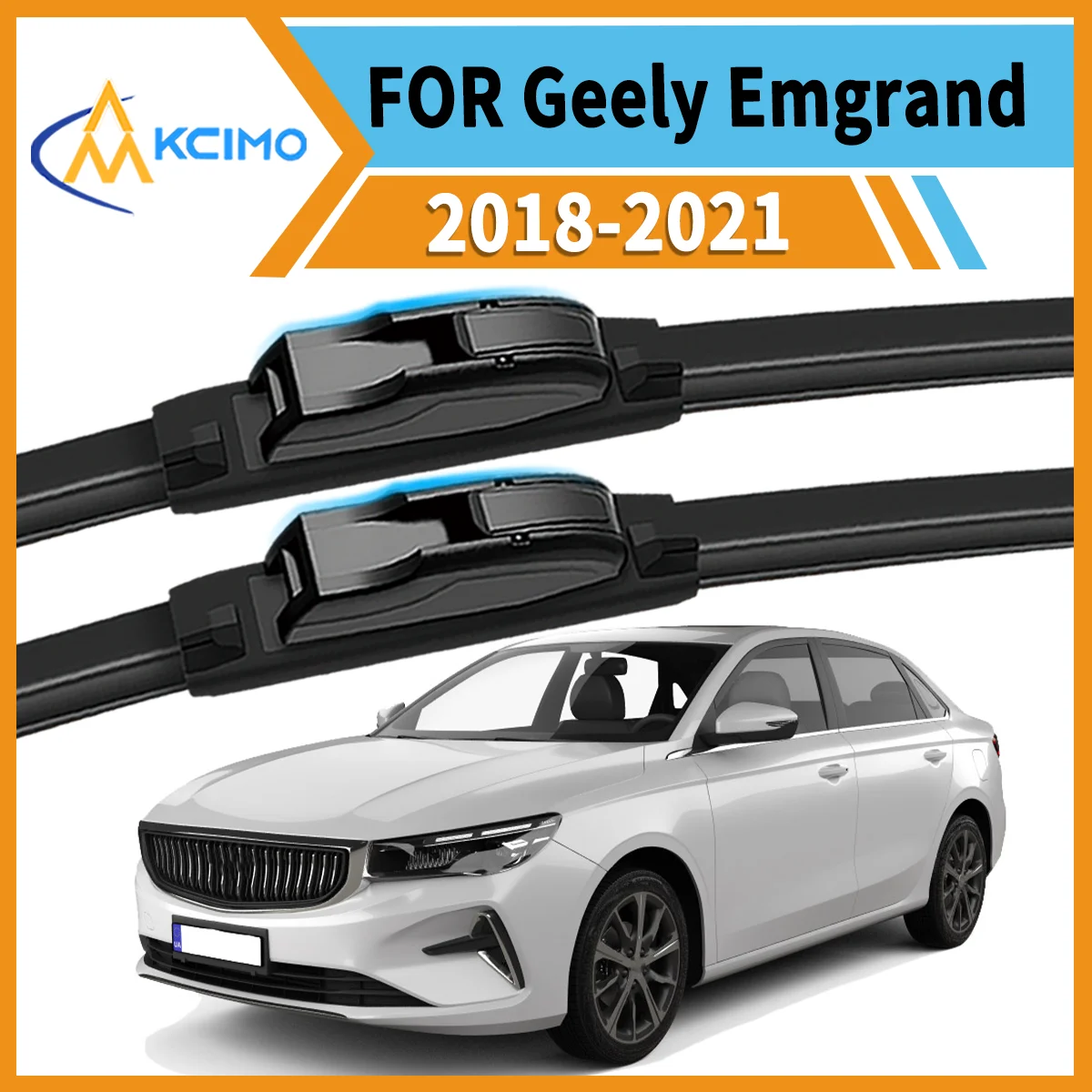 

Premium 2-Pack Windshield Wipers Compatible For Geely Emgrand 2018-2021 All-Weather Durability for Unobstructed Safe Driving