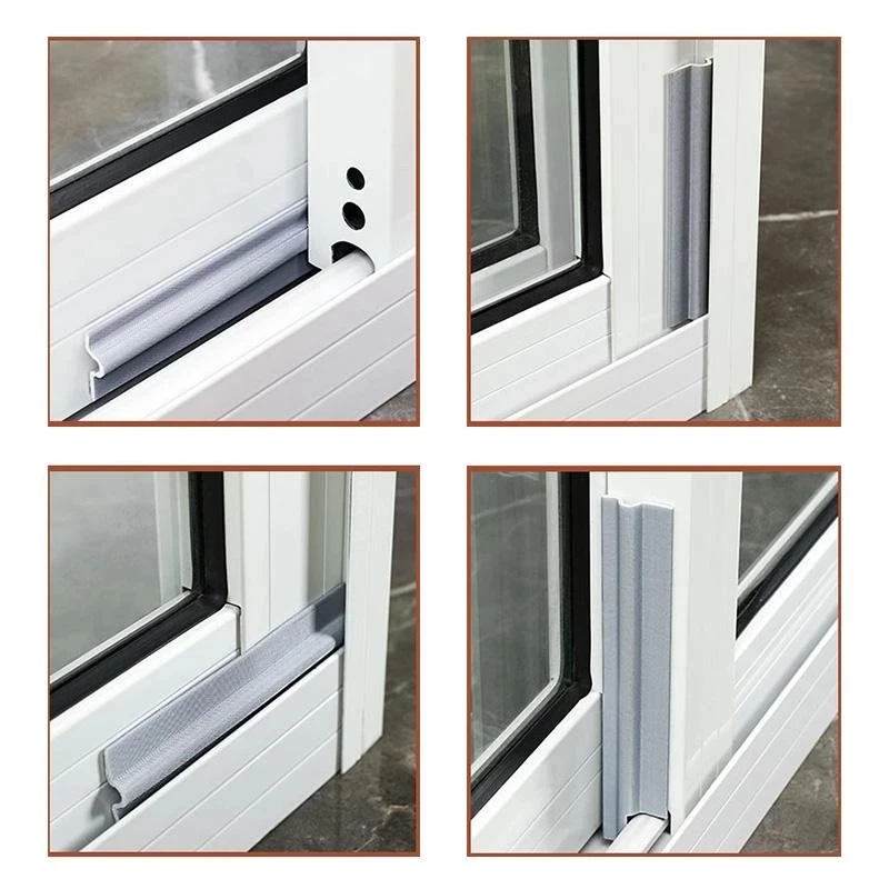 Door Gap Strip Windproof Heat Preservation Dustproof Household Self-adhesive Foam Soundproof Strip Sliding Door and Window Strip