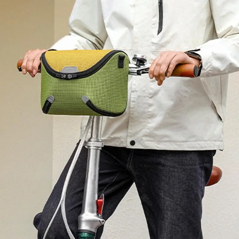 

Сумка на руль шоссейного велосипеда Легкая передняя сумка для велосипеда Портативная велосипедная сумка Портативная сумка через