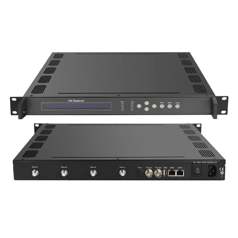 Softel 8 Audios Processor Equipment High Capacity Integration Tuner Audio to Digital TS FM Receiver