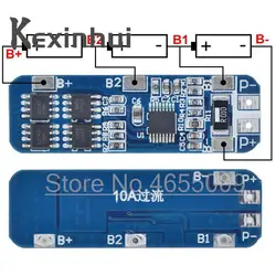 3S 10A 12V Lithium Battery Charger Protection Board Module for 3pcs 18650 Li-ion Battery Cell Charging BMS 10.8V 11.1V 12.6V