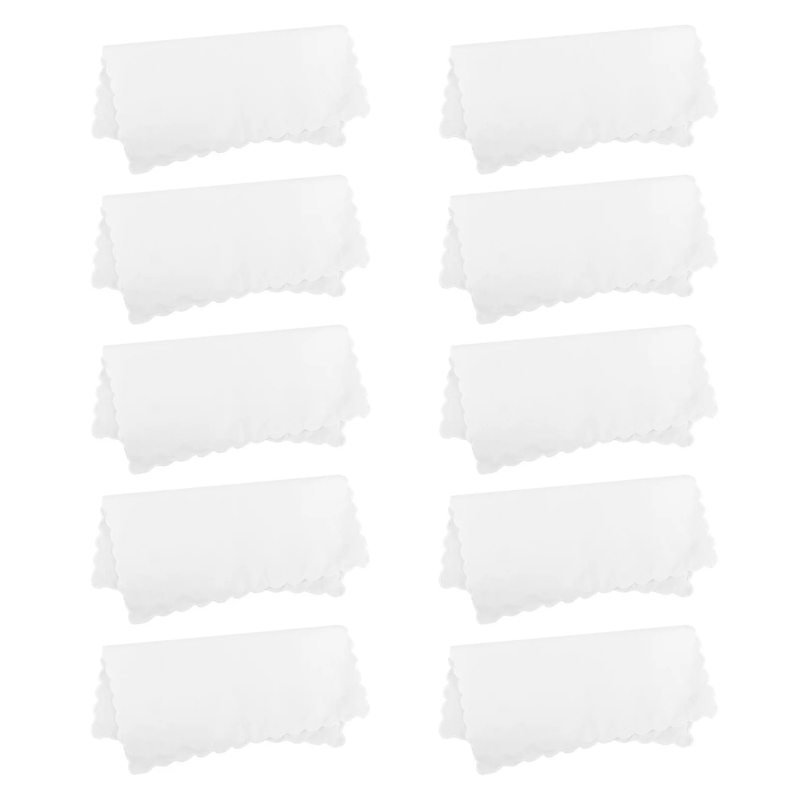 10 قطعة مناديل ناعمة من القطن الخالص مقاس 11.79 بوصة مربعة بيضاء قابلة للتنفس لجيب البدلة للاستخدام اليومي ماكينة قابلة للغسل للرجال والنساء لحفلات الزفاف