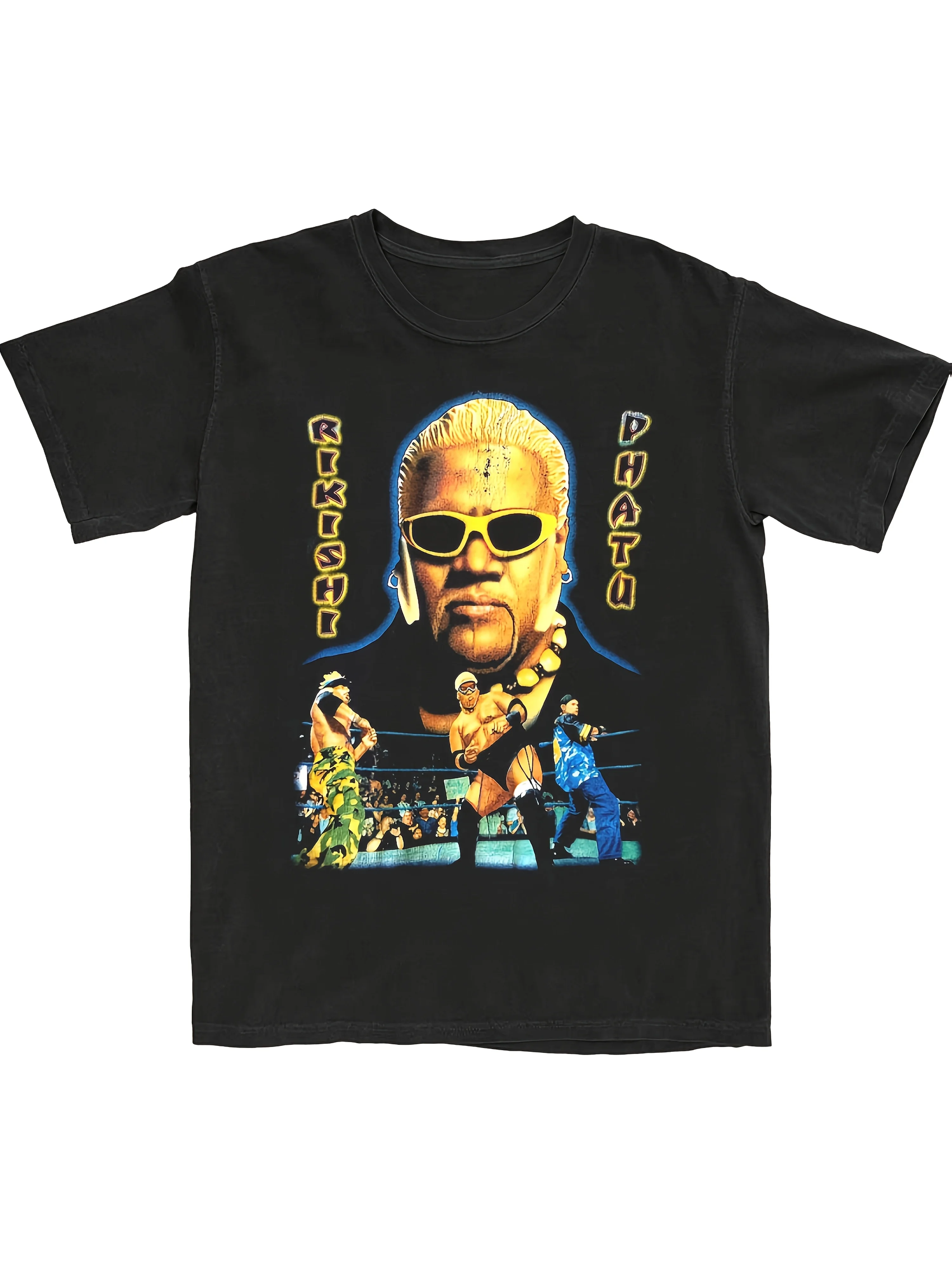 Футболка унисекс с графическим рисунком борьбы — мягкая ткань из 100% хлопка, яркий дизайн сцены борьбы, черная повседневная спортивная футболка, идеальный подарок