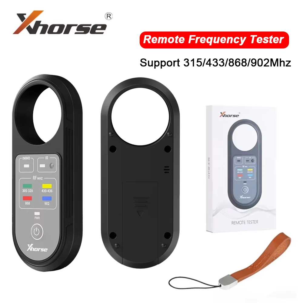 

Xhorse XDRT20 V2 Frequency Tester For 315Mhz 433Mhz 868Mhz 902Mhz Remote Key Ignition Coil IMMO Infrared Signal Detection Tool