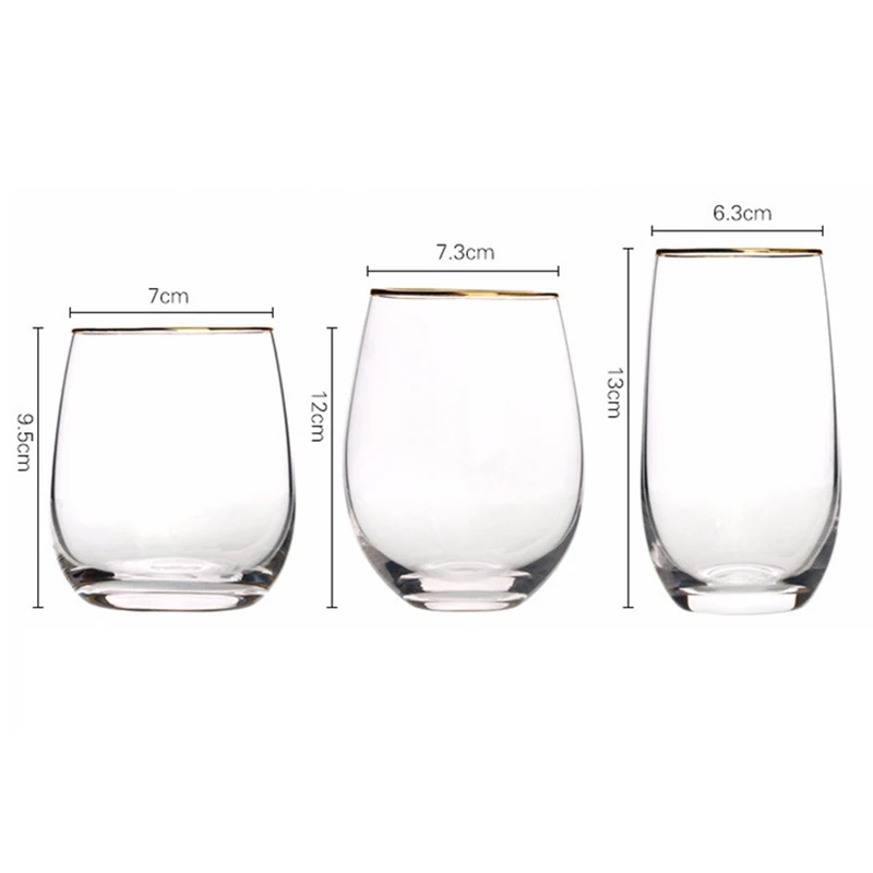 Crystal Glass Water Cup Egg Shape Whiskey Glasses Perfect Gift for Scotch Lovers Breakfast Milk Juice Cups Party Barware