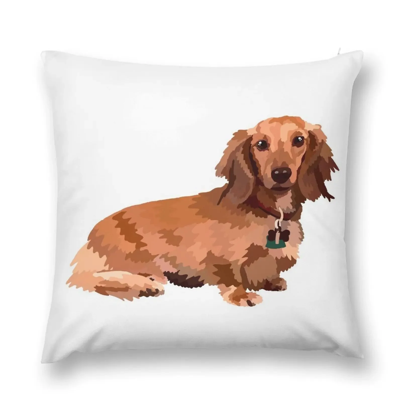 Long haired dachshund Throw Pillow Cushion Covers For Living Room Pillow Case pillow