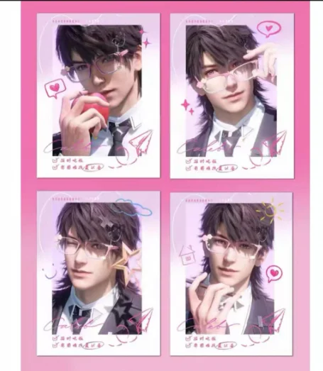 

New style love and deep space peripheral fan made summer with high appearance, collect and give away girlfriends' small cards