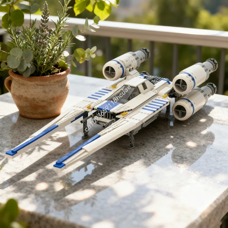 

1453pcs MOC U WING MINIFIG SCALE Star Battle Model Toy Building Blocks Architecture Christmas Gifts DIY Creative Idea Education