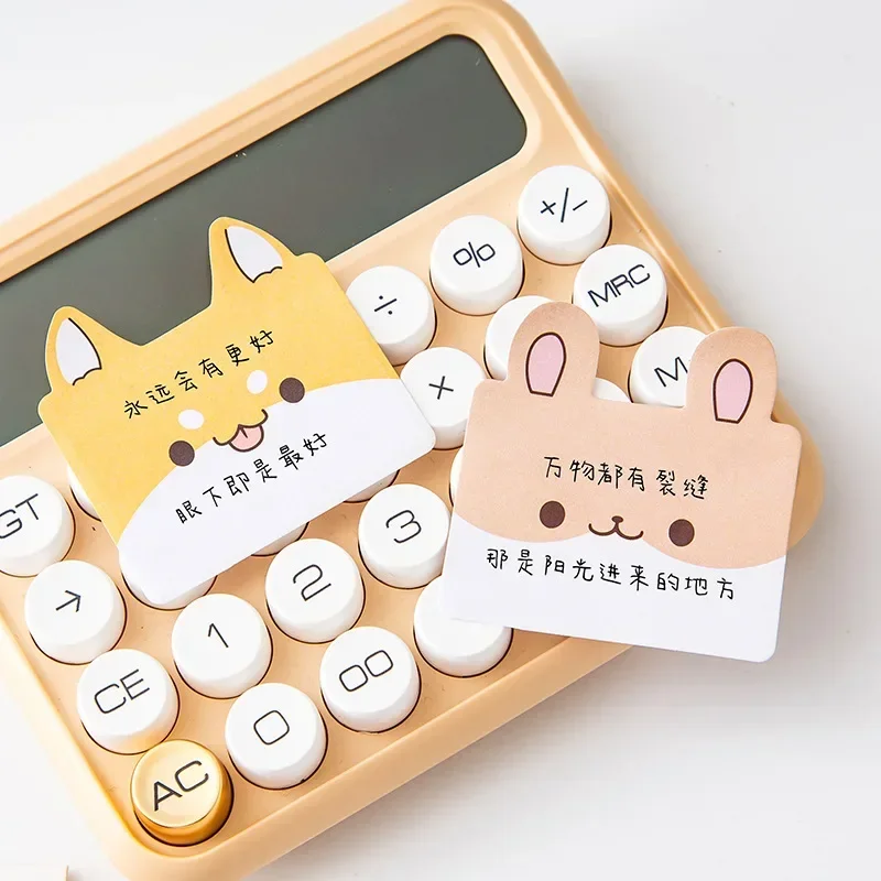 1pc Cute Animal Writing Pads Notes Sticky Notes 45 Sheets Kawaii 3 Layers Memo Pads Kids Paper Stationery