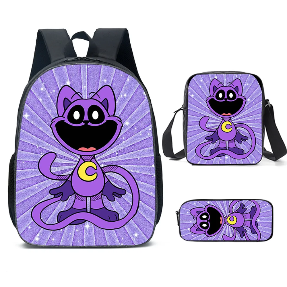 Smiling critters Backpacks 3pcs Backpack Students rimary School Shoulder Bag Kids Cute Travel Backpack Children Mochilas