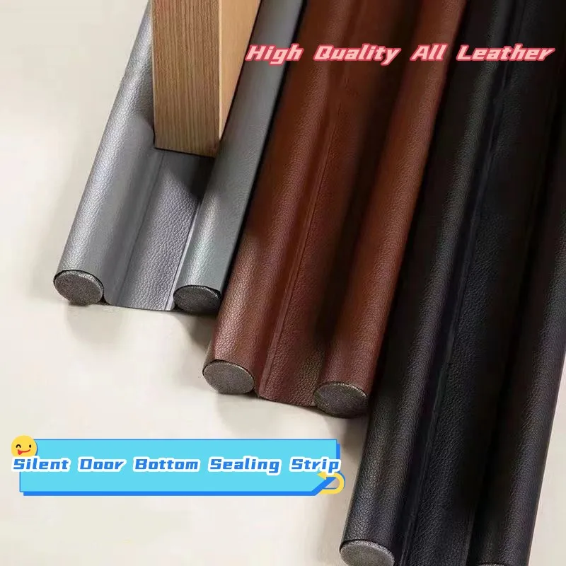 Leather Door Seam, Door Bottom Sealing Strip, Gap, Sound Insulation, Bedroom Insect And Wind Resistant Strip, Dustproof Sticker