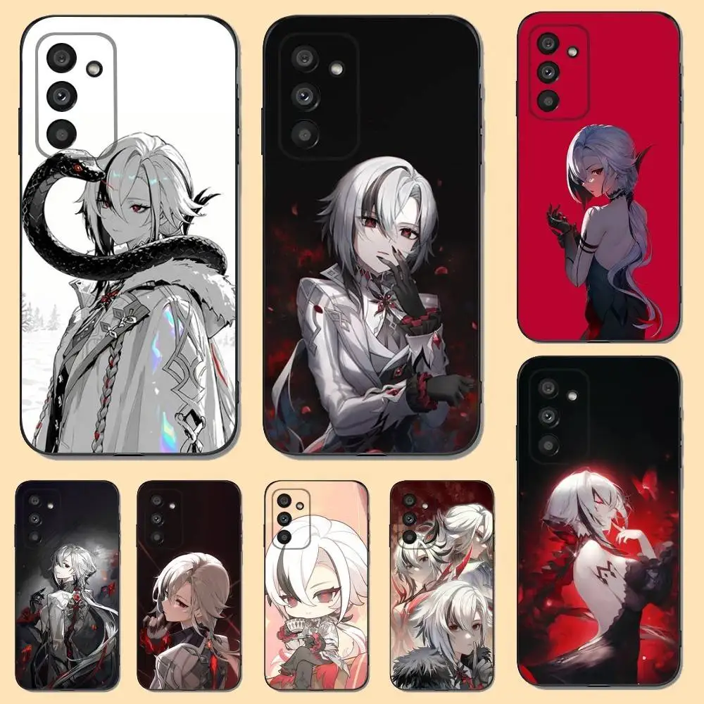 

G-Genshin A-Arlecchinos Phone Case For Samsung S25,S24,S21,S22,S23,S30,Ultra,S20,Plus,Fe,Lite,5G Black Cover