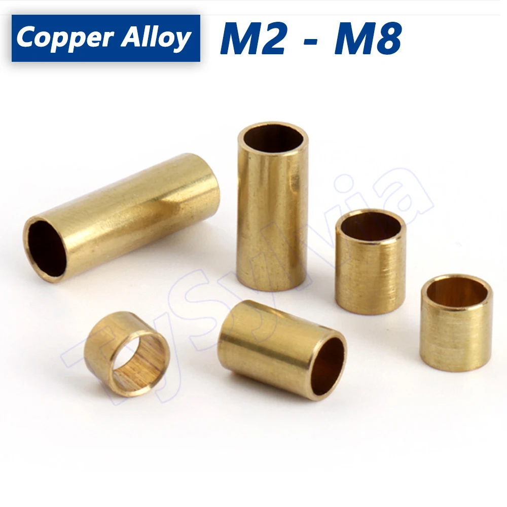 

Copper Alloy Sleeve ID M2 to M8 Oilless Bushings Brass Bearing Bushing Guide Sleeves