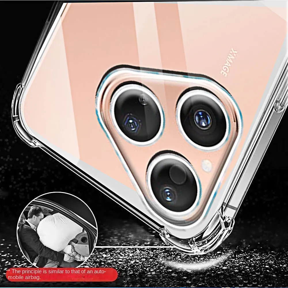 حافظة هاتف شفافة لهاتف هواوي P80 برو بلس حافظة خلفية حافظة لهاتف هوا وي بورا 80 70 P60 P50 Pro + غلاف ناعم