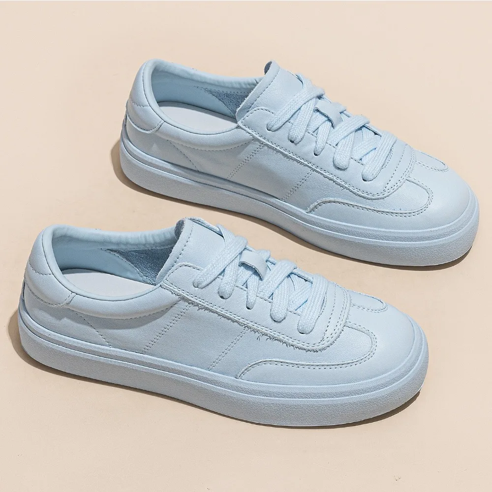 

Женские летние новые туфли на плоской подошве из воловьей кожи с плоской подошвой, женские универсальные удобные повседневные спортивные туфли-лодочки