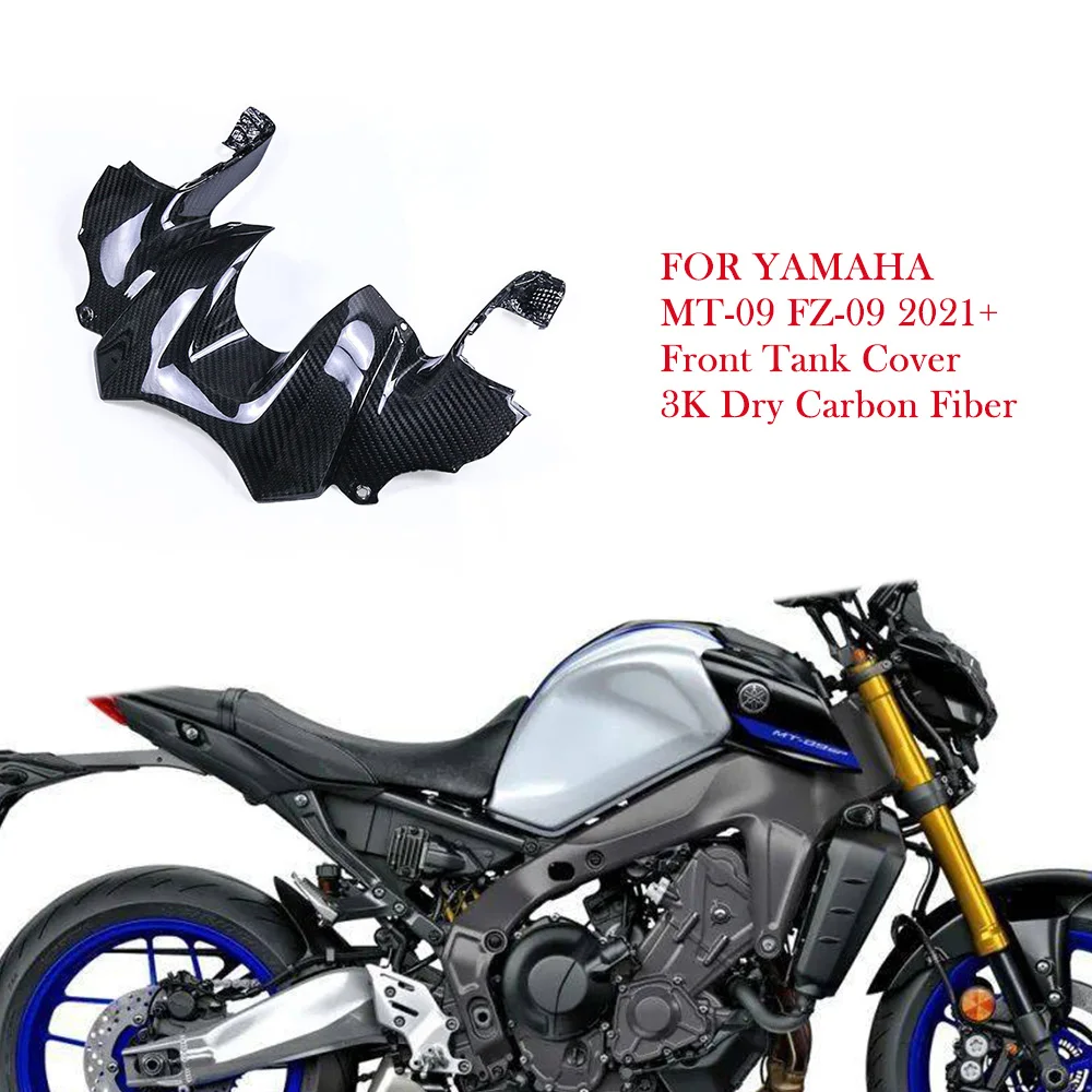 

For Yamaha MT-09 FZ-09 MT09 FZ09 2021 2022 2023 3K Dry Carbon Fiber Front Tank Cover Fairing Kits Motorcycle Accessories Parts