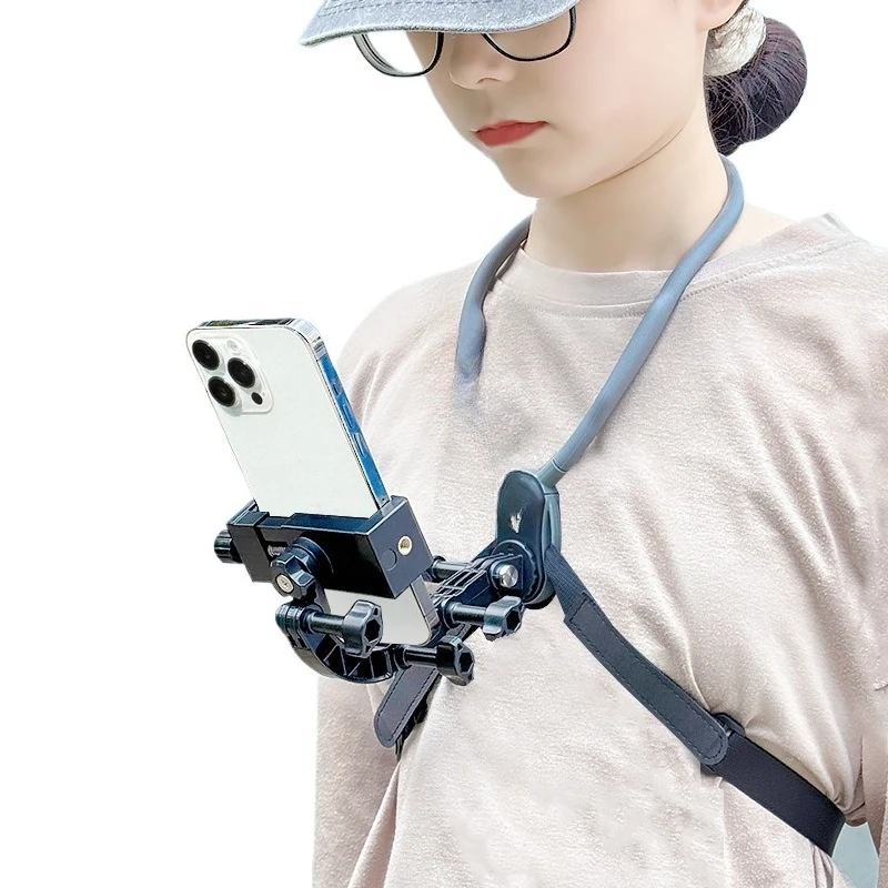 

First viewing angle shooting equipment neck shooting bracket mobile phone action camera cycling fishing equipment