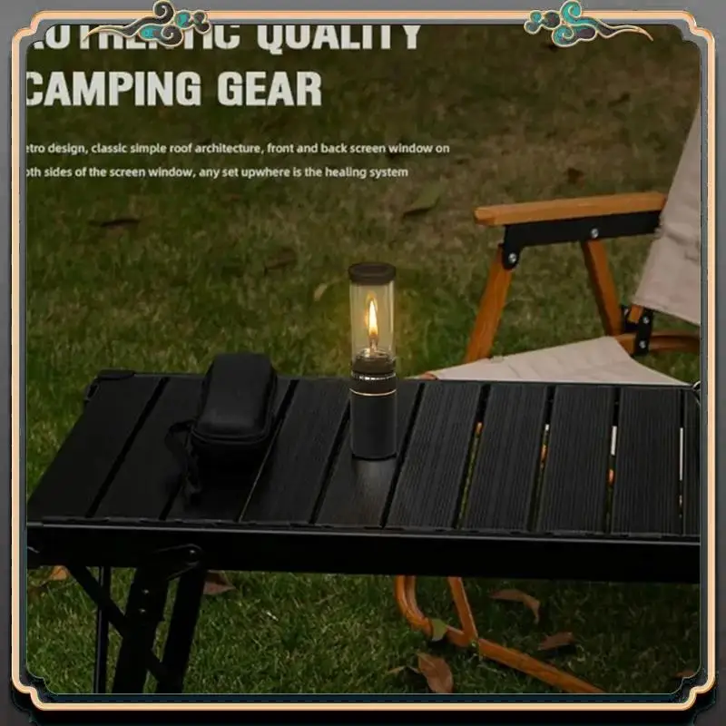 

Premium Windproof Portable Gas Lantern For Camping Adjustable Outdoor Gas Candlelight Lamp For Mountaineering Fishing & BBQ