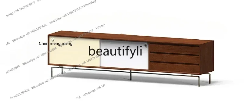 

xz1Nordic solid wood living room household storage small apartment modern simple storage TV cabinet