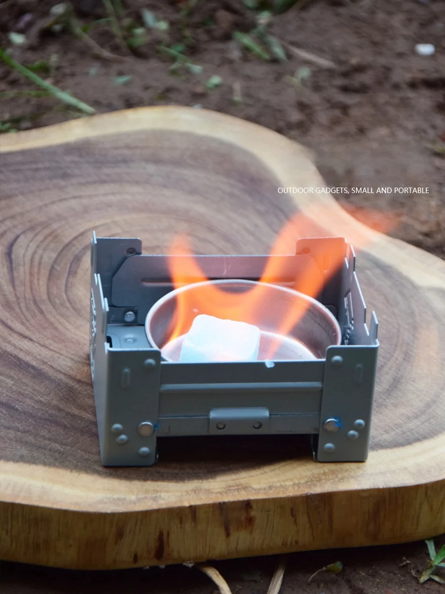 

Foldable Alcohol Stove Portable Solid Alcohol Fuel Burner German Style Stove Mini Outdoor Camping Stove