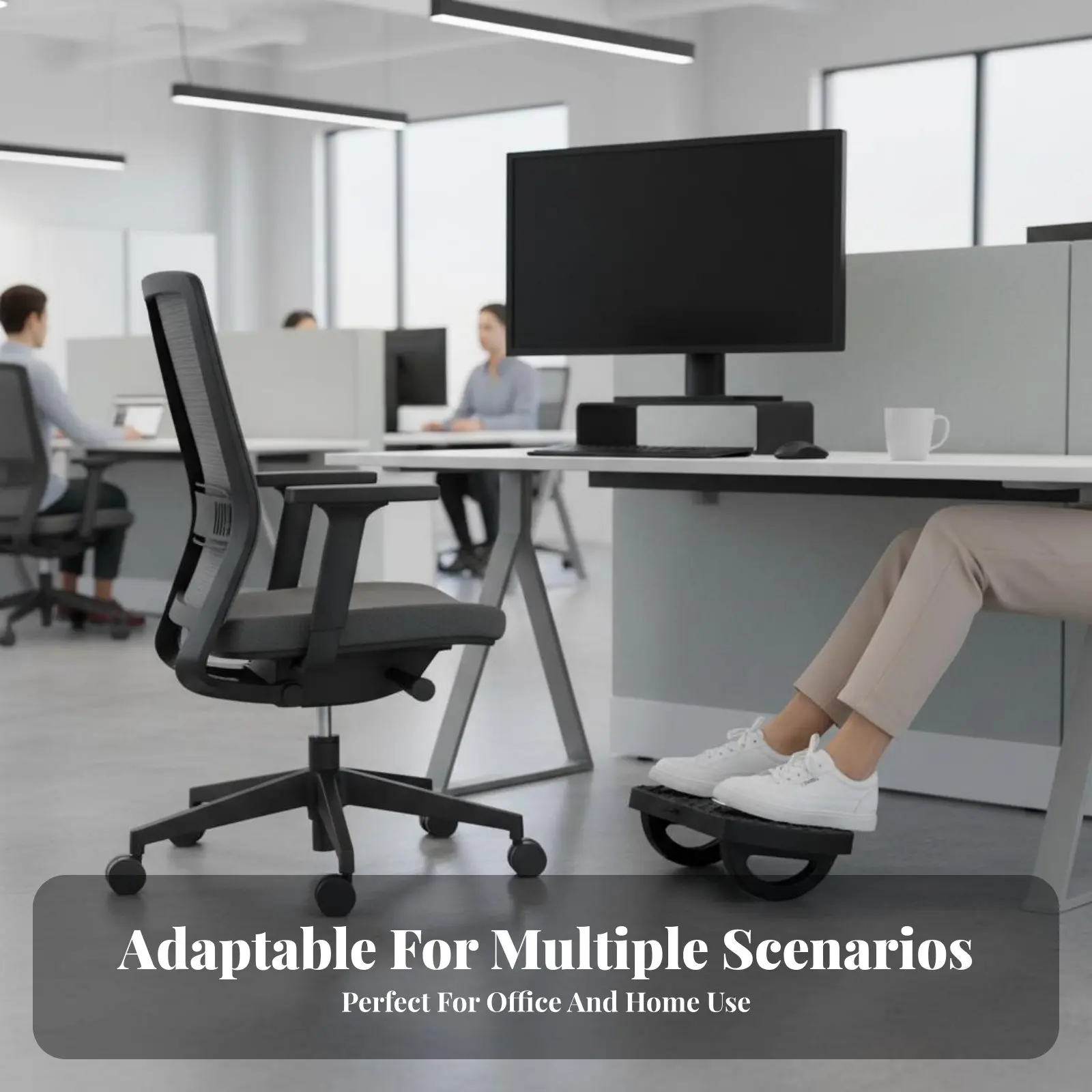 

Регулируемая подставка для ног под стол с нескользящим основанием, регулируемым наклоном и массажной поверхностью, портативная, для студентов