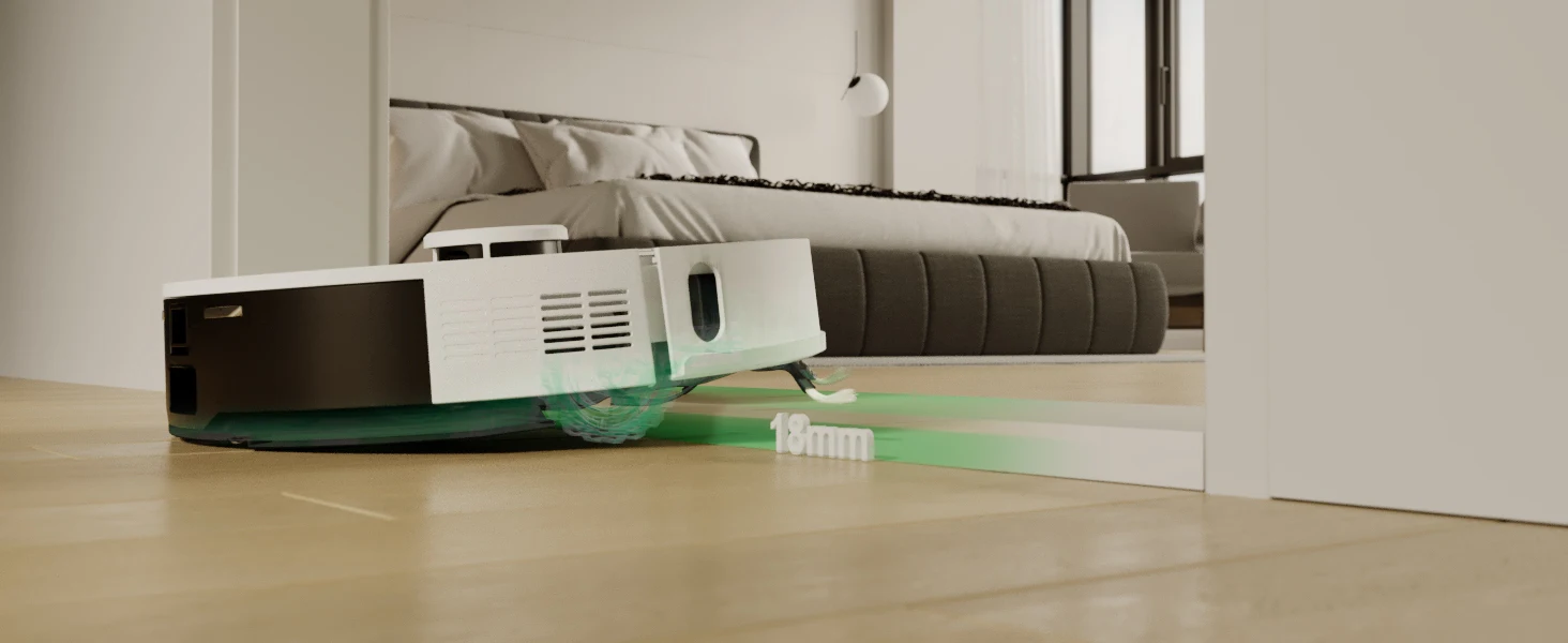 Roboter-Staubsauger Redkey R10, LiDAR-Navigation, APP-Steuerung, 4000PA Saugkraft, Smart Home Wischfunktion, Boden- und Teppichreinigungswerkzeug (1000W) – Detail 5