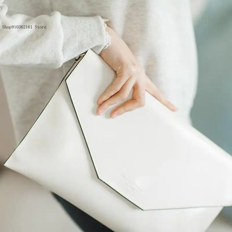 Spring and Summer Ins Simple Pu Leather Pure Color Large Capacity Single Shoulder Crossbody Armpit Grab Bag