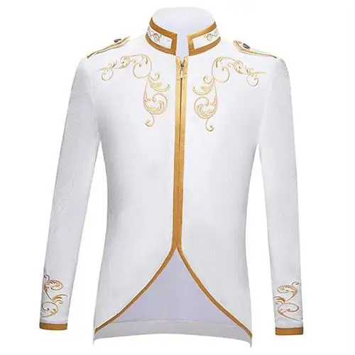 

loween Men's Court Prince Embroidered Suit Sports Jaet Polyester Material Ethnic Stage Costume Spring 2024 Collection