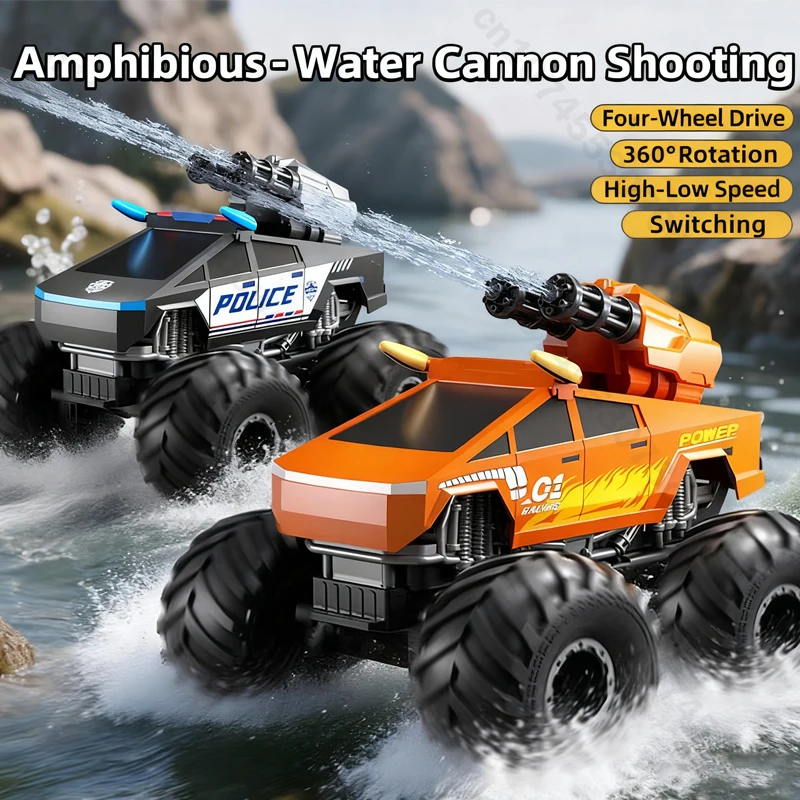 

JJRC радиоуправляемый автомобиль-амфибия с полным приводом, водонепроницаемый пульт дистанционного управления, вращающийся трюк, альпинистский внедорожник, игрушка, рождественский подарок