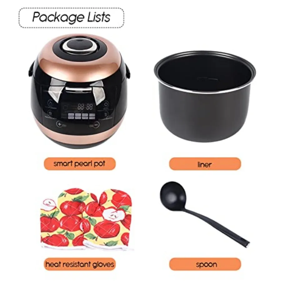 وعاء اللؤلؤ الأوتوماتيكي 5L التجارية وعاء اللؤلؤ الأوتوماتيكي بالكامل طباخ التابيوكا 800 واط آلة صنع اللؤلؤ لغلي ساجو بودنغ بوبا