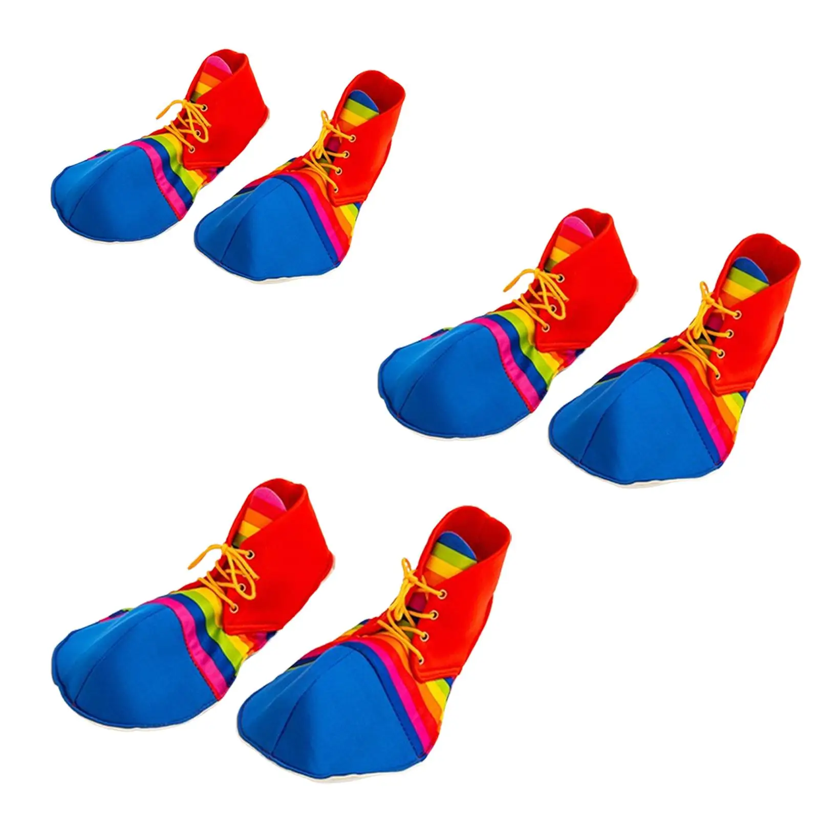 Round Head Clown Shoes Prom Props for Holiday Parties Stage Performance Children