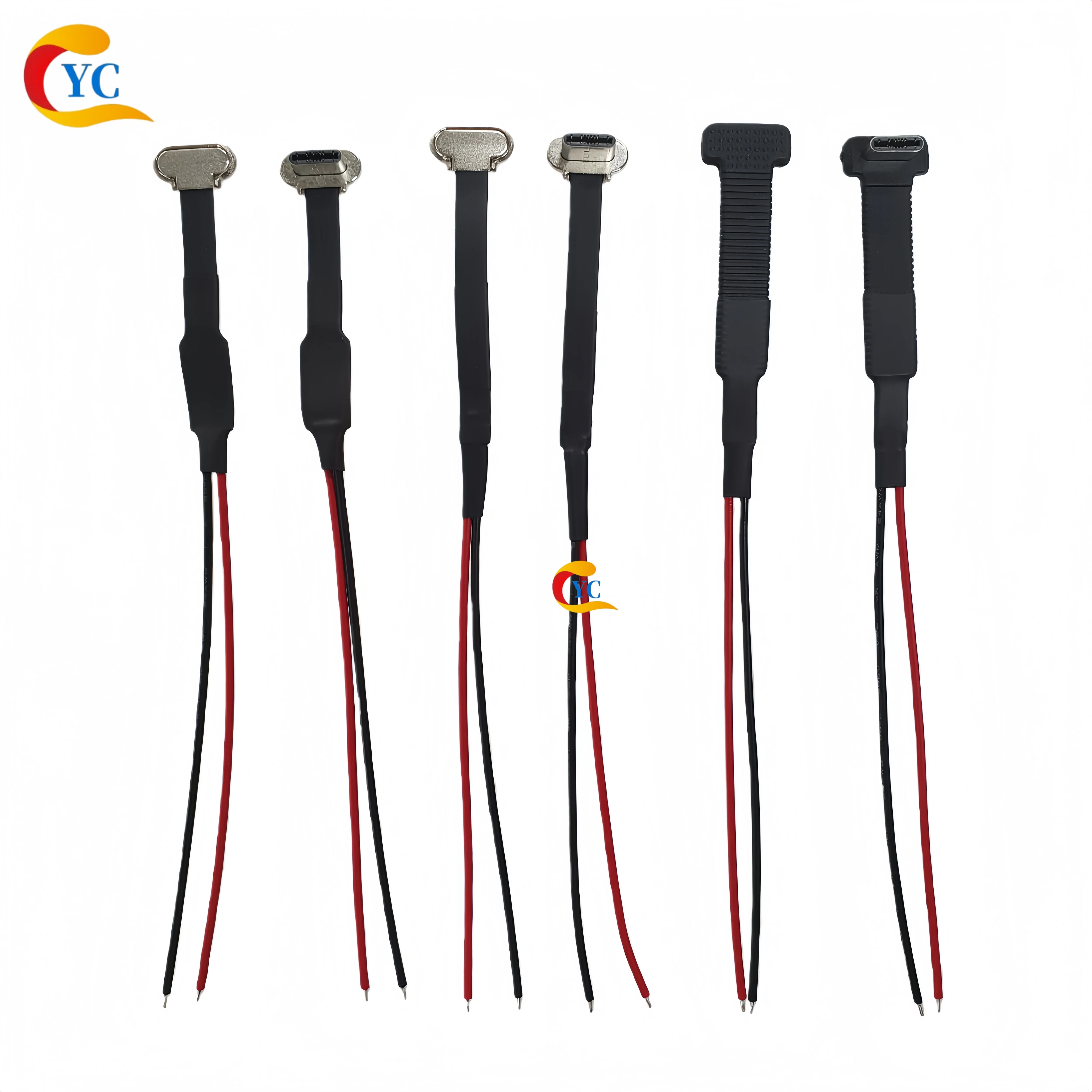 Koreański złącze USB typu C z klipsem, bezprzewodowe, męskie, 2-pinowe, z rezystorem R1, szybkie ładowanie, elastyczny płaski kabel, magnetyczny panel tylny, złącze końcowe, kabel do ładowania i transmisji danych, FPC