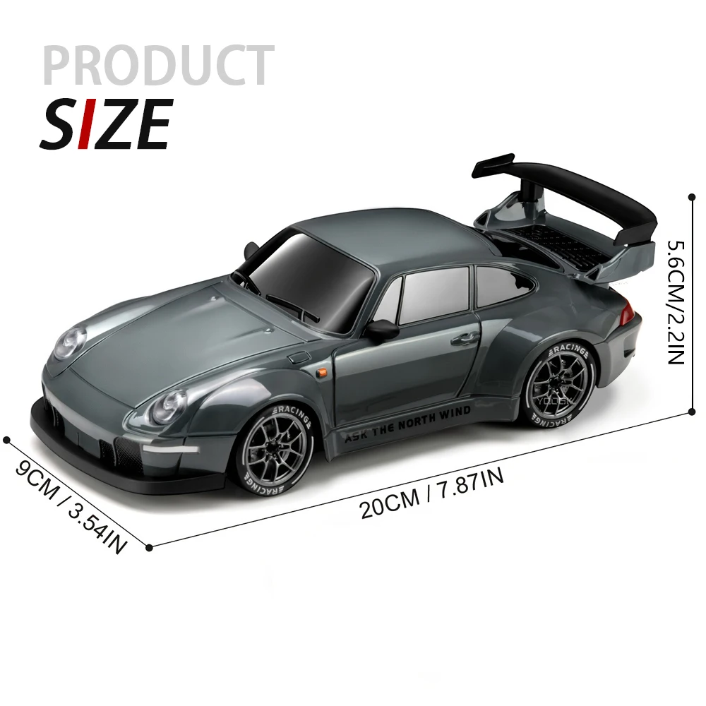 S814 4WD Rc Car 20KM/h High Speed RC Drift Vehicle Car Remote Control Racing Car With LED Light Competition Race Car Adults Toy