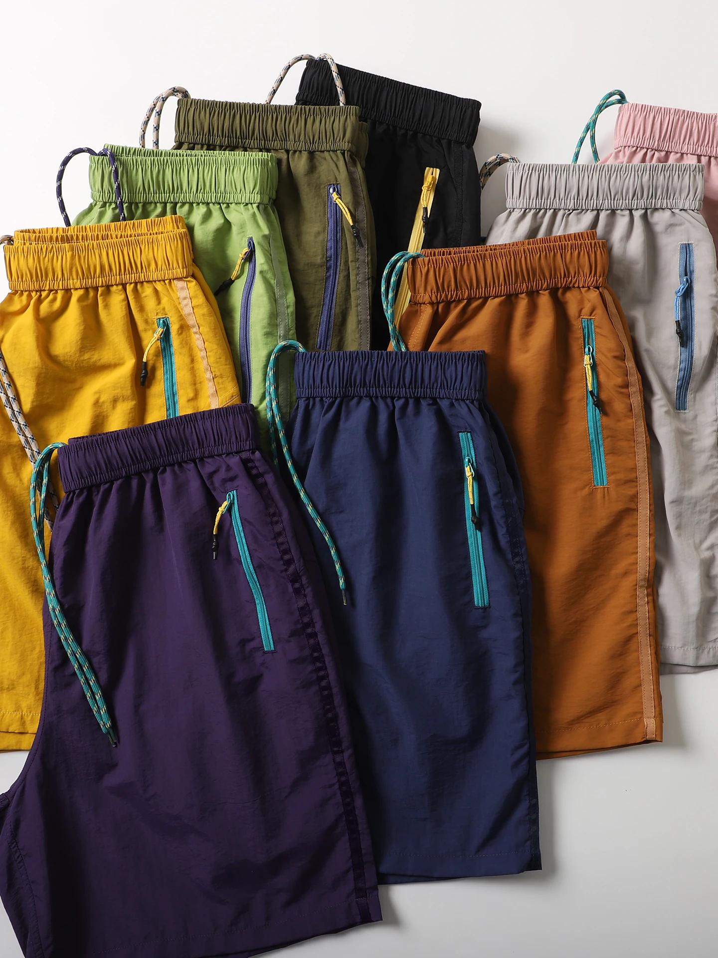 

Легкие дышащие водонепроницаемые быстросохнущие мужские спортивные пляжные брюки Dopane цветные, модные, длиной до колена