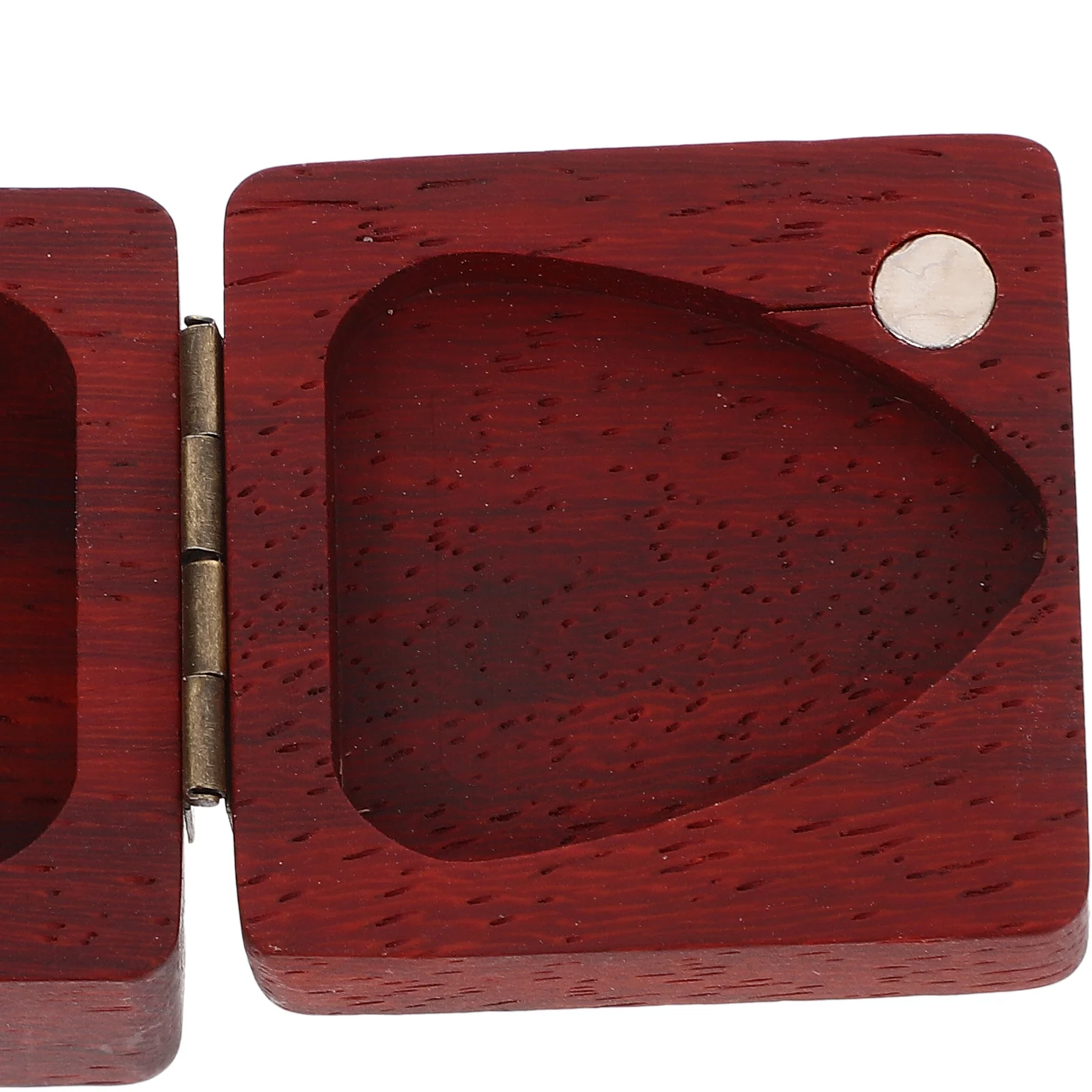 

Ukulele Pick Storage Box Guitar Picks Case Pear Wood Plectrum Collector Gitarrenplektren