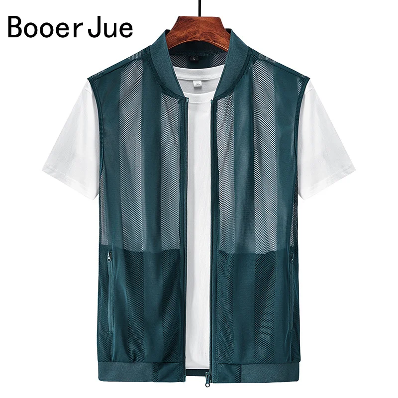 Outdoor Hiking Sports Summer Men Mesh Hollow Waistcoat Fishing Breathable Coat High-Quality Design Cycling Leisure Biker Vests view 5
