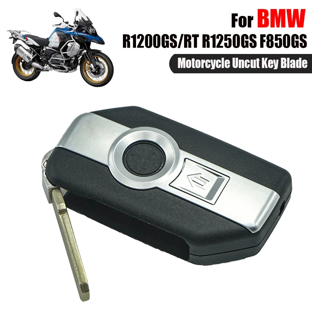 For BMW R1200GS R1250GS K1600GT F800GS 2024 F750GS F850GS ADV Motorcycle Key Uncut Blade One-Click Keyless Start Remote Control