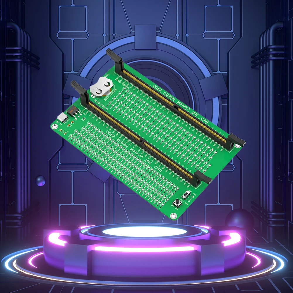เครื่องทดสอบหน่วยความจํา DDR5 พร้อมไฟ LED หน่วยความจําเดสก์ท็อปเครื่องมือแก้ไขปัญหาช่องเสียบหน่วยความจําเครื่องทดสอบการ์ดสําหรับเมนบอร์ดคอมพิวเตอร์พีซี