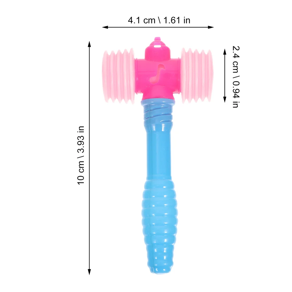ERINGOGO Marteau Jouet Qui Grince – Rose – 31 Cm – Pour Bébé, Garçon, Fille – Jeu Interactif éducatif – Coordination œil-main – Cadeau Anniversaire – Dès 3 Ans
