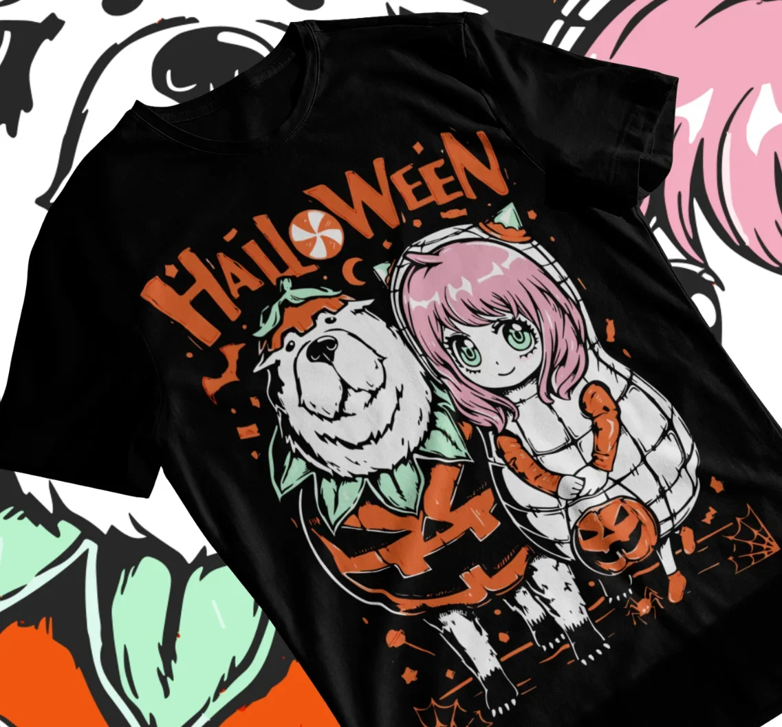 Loid Yor Anya Bon Forger x FAMILY Unisex T-Shirt Halloween Anime Soft Tee