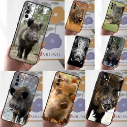 Animal Wild Boar Phone Case For Samsung Galaxy A15 A25 A35 A55 A54 A34 A14 A13 A33 A53 A12 A32 A52 A71 A51
